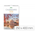 CALENDARIO ESPIRAL PARED LIDERPAPEL IMAGENES CIUDADES 2026 PARA ESCRIBIR 25X40 CM PAPEL 157 GR