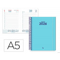 AGENDA ESPIRAL LIDERPAPEL CLASSIC A5 2026 DIA PAGINA DESIGN 1 PAPEL 70 GR