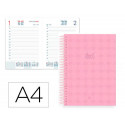 AGENDA ESPIRAL LIDERPAPEL PERISSA A4 2026 DIA PAGINA DESIGN 2 PAPEL 80 GR