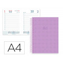 AGENDA ESPIRAL LIDERPAPEL PERISSA A4 2026 DIA PAGINA DESIGN 3 PAPEL 80 GR
