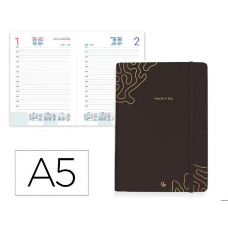 AGENDA ENCUADERNADA LIDERPAPEL EFIRA A5 2026 DIA PAGINA DESIGN 3 PAPEL 70 GR AGENDA ENCUADERNADA LIDERPAPEL EFIRA A5 2026 DIA PAGINA DESIGN 3 PAPEL 70 GR