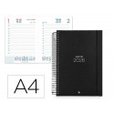 AGENDA ESPIRAL LIDERPAPEL OLBIA A4 2026 DIA PAGINA DESIGN 2 PAPEL 60 GR