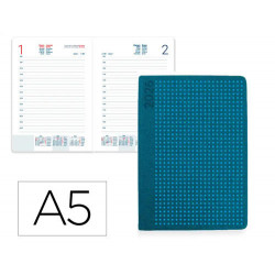 AGENDA ENCUADERNADA LIDERPAPEL ANAFI A5 2026 DIA PAGINA DESIGN 1 PAPEL 70 GR