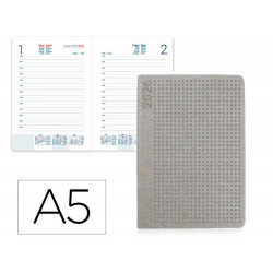 AGENDA ENCUADERNADA LIDERPAPEL ANAFI A5 2026 DIA PAGINA DESIGN 2 PAPEL 70 GR