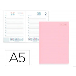 AGENDA ENCUADERNADA LIDERPAPEL CORFU 150X210 MM 2026 DIA PAGINA NEW COLOR PAPEL 60 GR