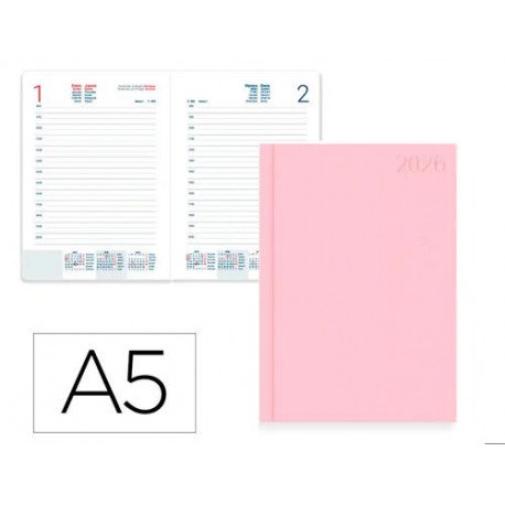 AGENDA ENCUADERNADA LIDERPAPEL CORFU 150X210 MM 2026 DIA PAGINA NEW COLOR PAPEL 60 GR AGENDA ENCUADERNADA LIDERPAPEL CORFU 150X210 MM 2026 DIA PAGINA NEW COLOR PAPEL 60 GR