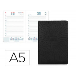 AGENDA ENCUADERNADA LIDERPAPEL LIPSI A5 2026 DIA PAGINA DESIGN 3 PAPEL 70 GR