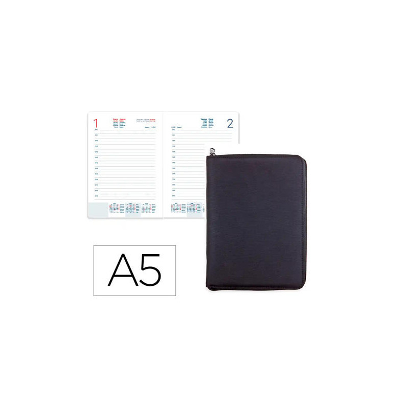 AGENDA ENCUADERNADA LIDERPAPEL TARENTO 150X210 MM 2026 DIA PAGINA DESIGN 1 PAPEL 70 GR