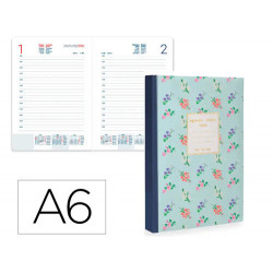 AGENDA ENCUADERNADA LIDERPAPEL NOMI A6 2026 DIA PAGINA DESIGN 1 PAPEL 70 GR