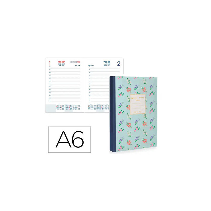AGENDA ENCUADERNADA LIDERPAPEL NOMI A6 2026 DIA PAGINA DESIGN 1 PAPEL 70 GR