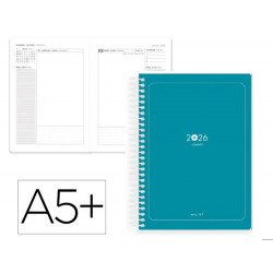 AGENDA ESPIRAL ANTARTIK A5+ 2026 DIA PAGINA BASIC PAPEL 80 GR