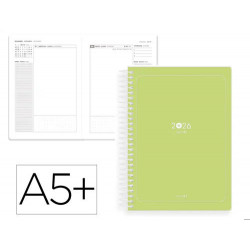 AGENDA ESPIRAL ANTARTIK A5+ 2026 DIA PAGINA BASIC PAPEL 80 GR