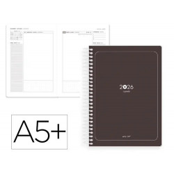 AGENDA ESPIRAL ANTARTIK A5+ 2026 DIA PAGINA BASIC PAPEL 80 GR