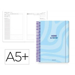 AGENDA ESPIRAL ANTARTIK A5+ 2026 DIA PAGINA HERE AND NOW PAPEL 80 GR