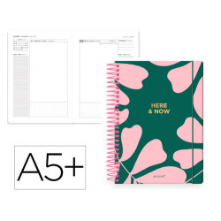 AGENDA ESPIRAL ANTARTIK A5+ 2026 DIA PAGINA HERE AND NOW PAPEL 80 GR