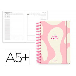 AGENDA ESPIRAL ANTARTIK A5+ 2026 DIA PAGINA HERE AND NOW PAPEL 80 GR