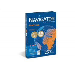 PAPEL FOTOCOPIADORA NAVIGATOR HARD COVER DIN A4 250 GR PAPEL MULTIUSO INK-JET Y LASER PAQUETE DE 125