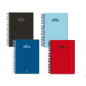 AGENDA ESPIRAL LIDERPAPEL CLASSIC EXPOSITOR DE 12 UNIDADES SURTIDAS