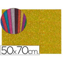GOMA EVA CON PURPURINA BIODEGRADABLE LIDERPAPEL 50X70CM 60G/M2 ESPESOR 2 MM ORO