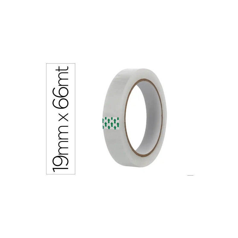 CINTA ADHESIVA GREENING TRANSPARENTE 66 MT X 19 MM