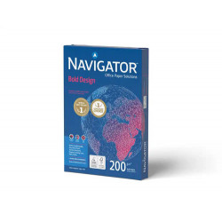 PAPEL FOTOCOPIADORA NAVIGATOR BOLD DESIGN DIN A4 200 GR PAPEL MULTIUSO INK-JET Y LASER PAQUETE DE 15