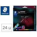 LAPICES DE COLORES STAEDTLER NORIX CON FORMA INTELIGENTE ESTUCHE DE 24 UNIDADES COLORES SURTIDOS