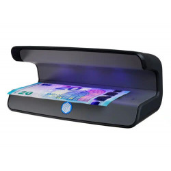 DETECTOR DE BILLETES FALSOS SAFESCAN 55 CON TRES LUCES LED ULTRAVIOLETA MODO ENCENDIDO/ESPERA