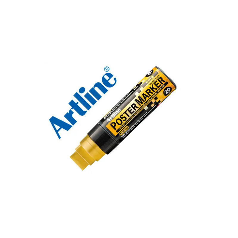 ROTULADOR ARTLINE POSTER MARKER EPP-20 PUNTA RECTANGULAR 20 MM COLOR ORO