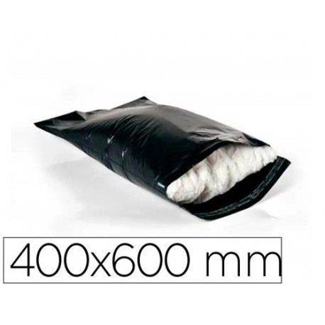 SOBRE Q-CONNECT DE PLASTICO BOLSA PARA ENVIOS 100% RECICLADAS CON AUTOCIERRE COLOR NEGRO 400X600 MM SOBRE Q-CONNECT DE PLASTICO BOLSA PARA ENVIOS 100% RECICLADAS CON AUTOCIERRE COLOR NEGRO 400X600 MM