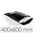 SOBRE Q-CONNECT DE PLASTICO BOLSA PARA ENVIOS 100% RECICLADAS CON AUTOCIERRE COLOR NEGRO 400X600 MM