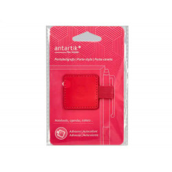 PORTABOLIGRAFO AUTOADHESIVO ANTARTIK PARA CUADERNO NOTE CON ELASTICO HASTA 15 MM GROSOR 80 MM FUCSIA