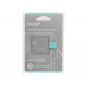 PORTABOLIGRAFO AUTOADHESIVO ANTARTIK PARA CUADERNO NOTE CON ELASTICO HASTA 15 MM GROSOR 80 MM GRIS Y