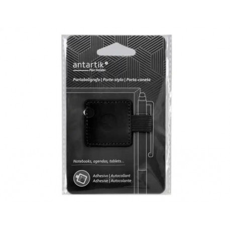 PORTABOLIGRAFO AUTOADHESIVO ANTARTIK PARA CUADERNO NOTE CON ELASTICO HASTA 15 MM GROSOR 80 MM NEGRO PORTABOLIGRAFO AUTOADHESIVO ANTARTIK PARA CUADERNO NOTE CON ELASTICO HASTA 15 MM GROSOR 80 MM NEGRO