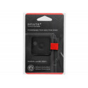 PORTABOLIGRAFO AUTOADHESIVO ANTARTIK PARA CUADERNO NOTE CON ELASTICO HASTA 15 MM GROSOR 80 MM NEGRO 