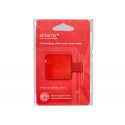 PORTABOLIGRAFO AUTOADHESIVO ANTARTIK PARA CUADERNO NOTE CON ELASTICO HASTA 15 MM GROSOR 80 MM ROJO 4