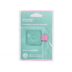 PORTABOLIGRAFO AUTOADHESIVO ANTARTIK PARA CUADERNO NOTE CON ELASTICO HASTA 15 MM GROSOR 80 MM TURQUE
