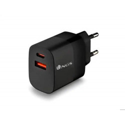 CARGADOR GAN NGS DE PARED ULTRARAPIDO PARA PORTATIL DE 45W CON SALIDA TIPO USB-C Y CABLE USB-C A USB