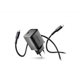 CARGADOR GAN NGS DE PARED ULTRARAPIDO PARA PORTATIL DE 65W CON SALIDA TIPO USB-C Y CABLE USB-C A USB