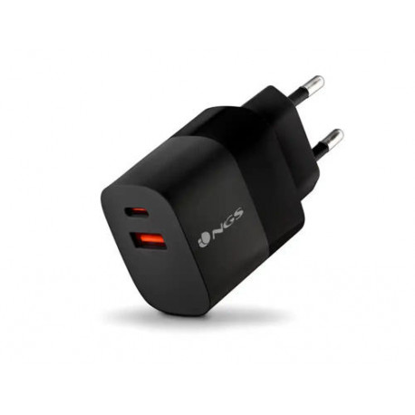 CARGADOR GAN NGS DE PARED ULTRARAPIDO PARA PORTATIL DE 33W CON 2 PUERTOS USB-C + USB-A CARGADOR GAN NGS DE PARED ULTRARAPIDO PARA PORTATIL DE 33W CON 2 PUERTOS USB-C + USB-A