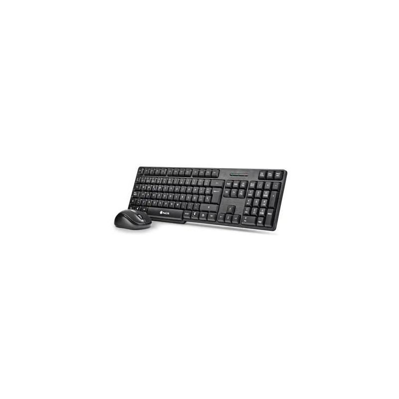 SET TECLADO Y RATON NGS INALAMBRICOS 2.4GHZ USB COLOR NEGRO
