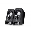 ALTAVOZ NGS SB10 PARA PC 12W ESTEREO USB ENTRADA JACK 3,5 MM COLOR NEGRO