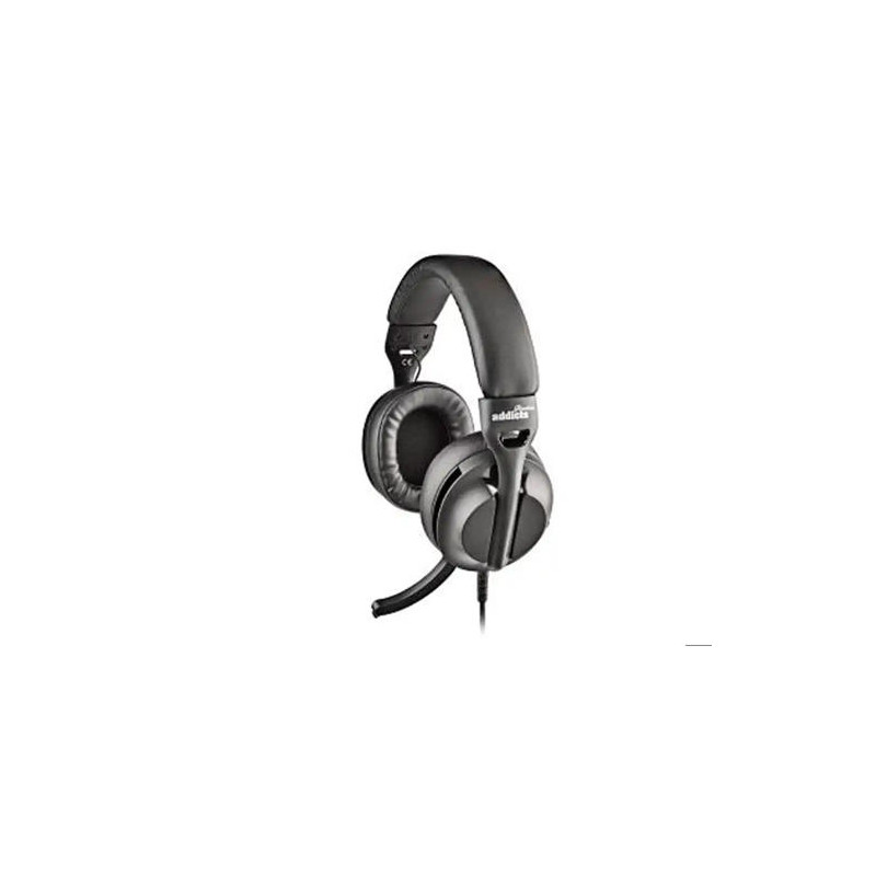 AURICULARES NGS VOX805 CON CABLE ESTEREO USB-C CON CONTROL DE VOLUMEN Y ADAPTADOR USB COLOR NEGRO