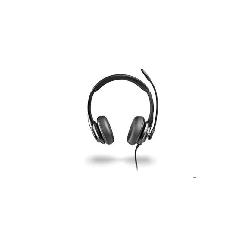 AURICULARES NGS VOX605 CON CABLE ESTEREO USB-C CON CONTROL DE VOLUMEN Y ADAPTADOR USB COLOR NEGRO