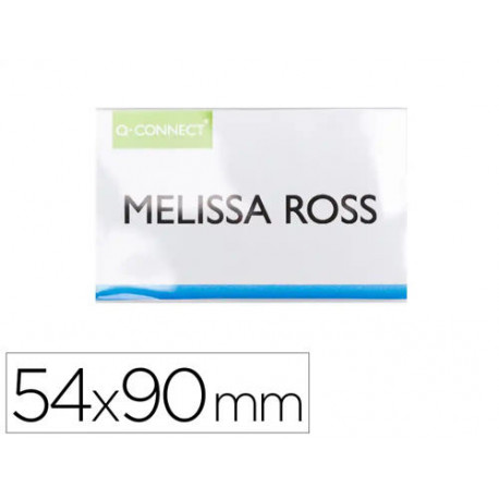 IDENTIFICADOR Q-CONNECT KF14138 CON CLIP MAGNETICO APERTURA SUPERIOR 54X90 MM IDENTIFICADOR Q-CONNECT KF14138 CON CLIP MAGNETICO APERTURA SUPERIOR 54X90 MM
