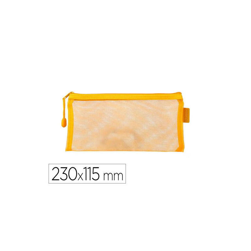 BOLSA ZIPPER BAG LIDERPAPEL POLIESTER TRANSPIRABLE MULTIUSOS TICKET 230X115 MM AMARILLO