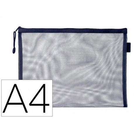 BOLSA ZIPPER BAG LIDERPAPEL POLIESTER TRANSPIRABLE MULTIUSOS DIN A4 AZUL MARINO BOLSA ZIPPER BAG LIDERPAPEL POLIESTER TRANSPIRABLE MULTIUSOS DIN A4 AZUL MARINO