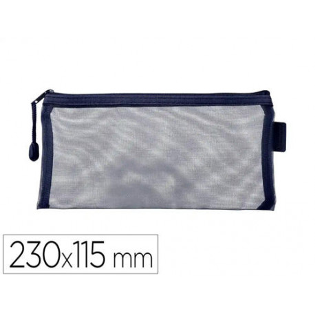 BOLSA ZIPPER BAG LIDERPAPEL POLIESTER TRANSPIRABLE MULTIUSOS TICKET 230X115 MM AZUL MARINO BOLSA ZIPPER BAG LIDERPAPEL POLIESTER TRANSPIRABLE MULTIUSOS TICKET 230X115 MM AZUL MARINO