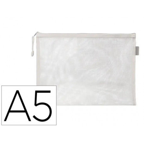 BOLSA ZIPPER BAG LIDERPAPEL POLIESTER TRANSPIRABLE MULTIUSOS DIN A5 BLANCO BOLSA ZIPPER BAG LIDERPAPEL POLIESTER TRANSPIRABLE MULTIUSOS DIN A5 BLANCO
