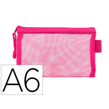 BOLSA ZIPPER BAG LIDERPAPEL POLIESTER TRANSPIRABLE MULTIUSOS DIN A6 ROSA BOLSA ZIPPER BAG LIDERPAPEL POLIESTER TRANSPIRABLE MULTIUSOS DIN A6 ROSA