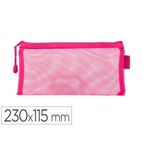 BOLSA ZIPPER BAG LIDERPAPEL POLIESTER TRANSPIRABLE MULTIUSOS TICKET 230X115 MM ROSA BOLSA ZIPPER BAG LIDERPAPEL POLIESTER TRANSPIRABLE MULTIUSOS TICKET 230X115 MM ROSA